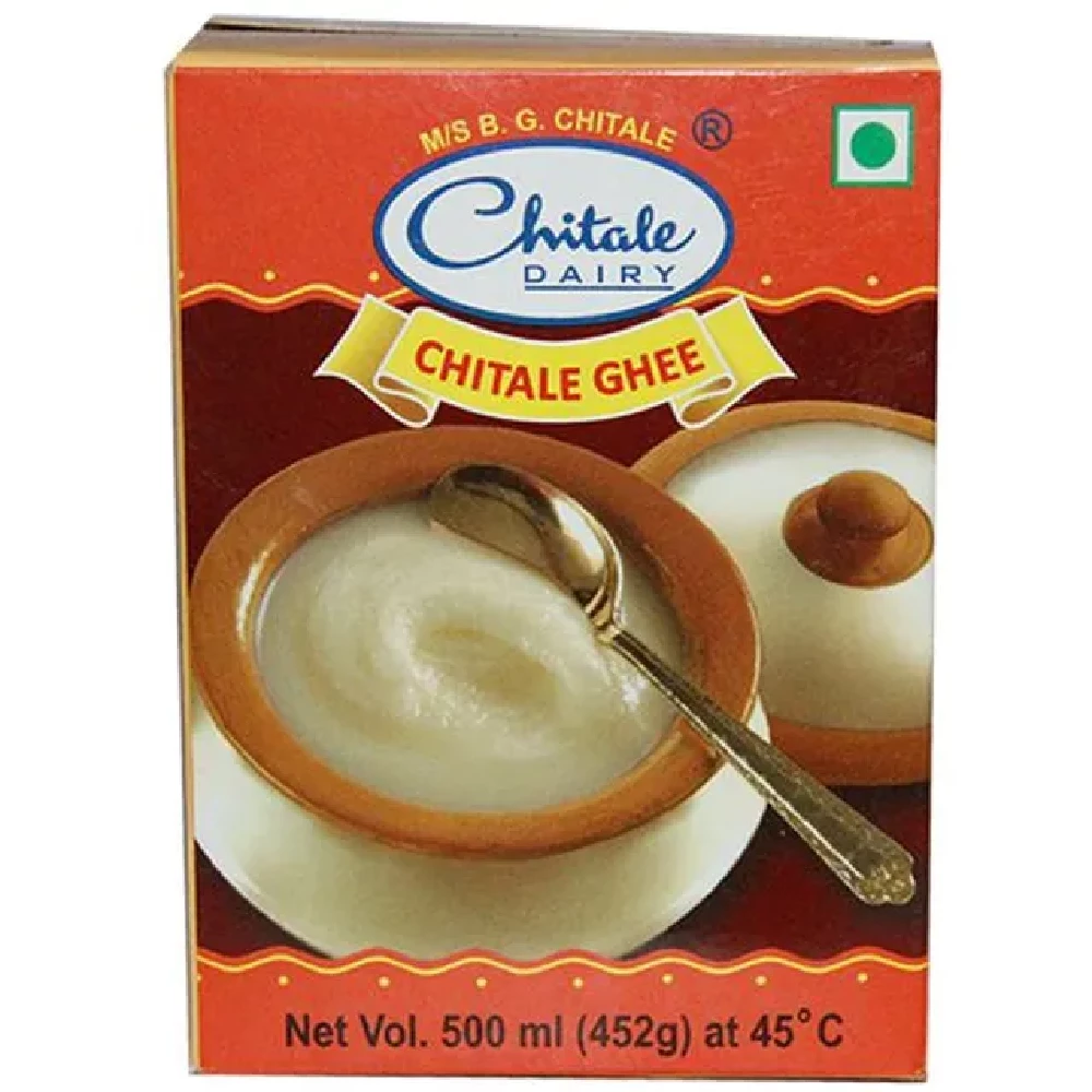 Chitale Dairy Pure Buffalo Ghee, 500 ml Carton-1.webp